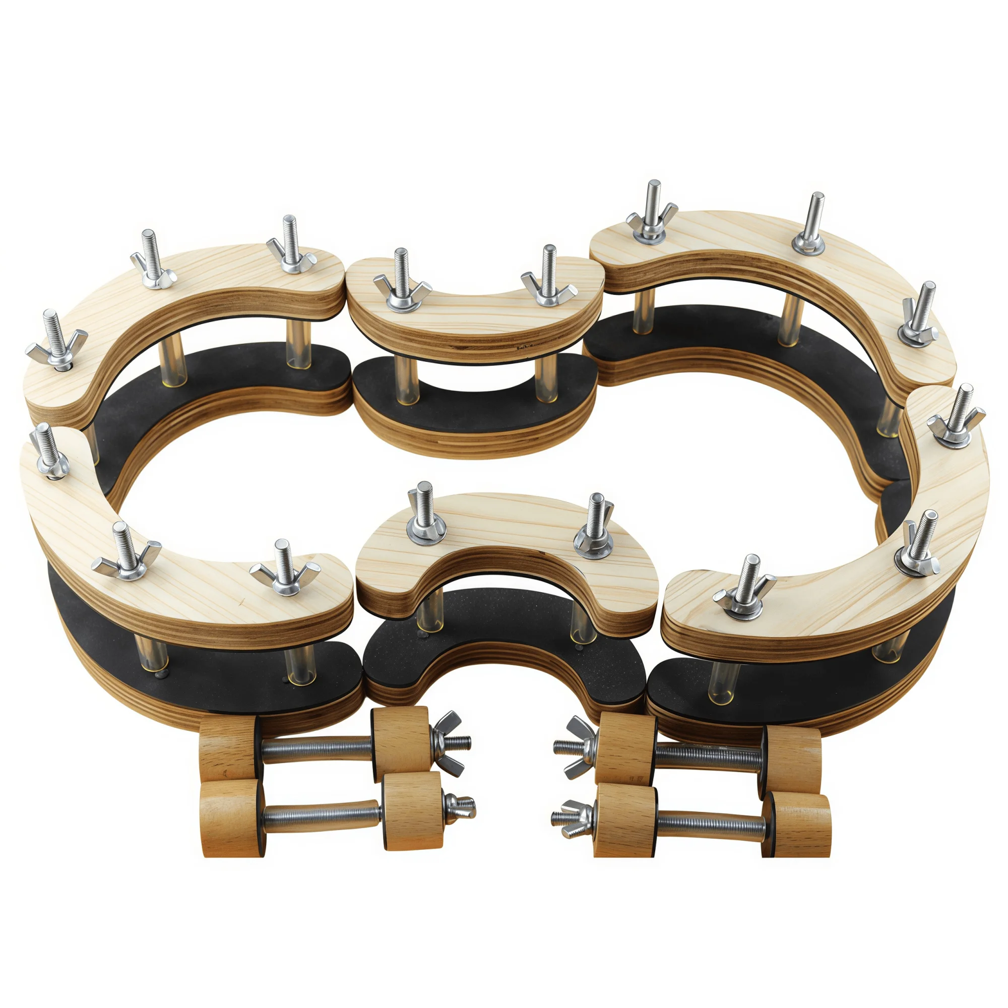 1 set 4/4 Violin Clamps Repair Gluing clips  Violin Luthier making repair tool