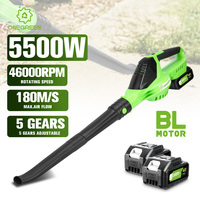 ONEGREEN 5500W Brushless Electric Air Blower 5 Gears Cordless Leaf Blower Snow Dust Cleaning Tool For Makita 18V Battery Pin