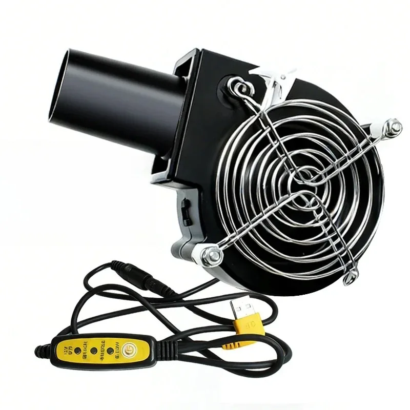

Compact DC 12V Air Blower Fan USB Powered Variable Speed Fan for BBQ Electric Grill Air Blower BBQ Fire Blower for Barbecue