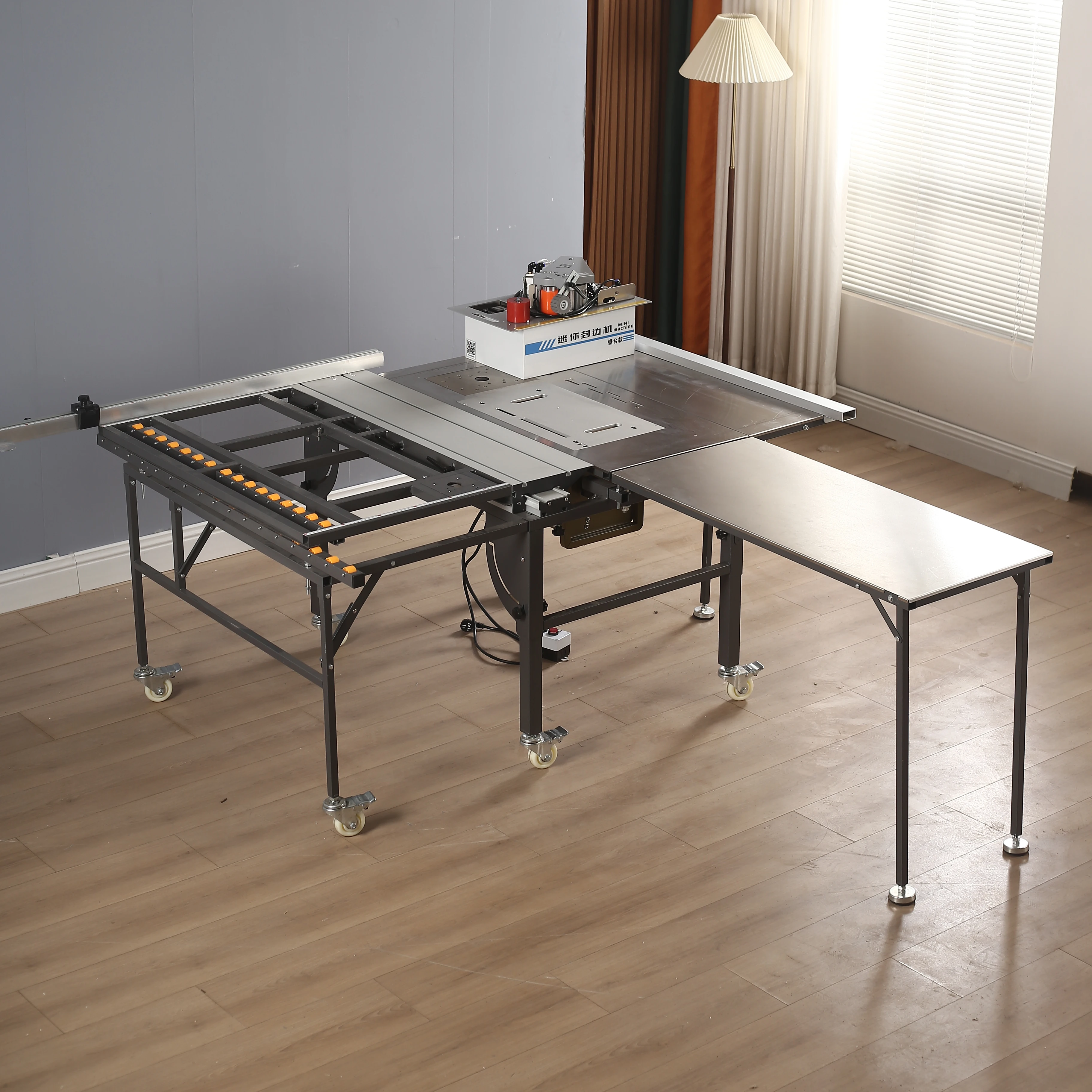 

New Sliding Table Saw for Woodworking - Dust-Free Table Saw with Multi-functional Folding Rocker Arm and Precision Cutting Table