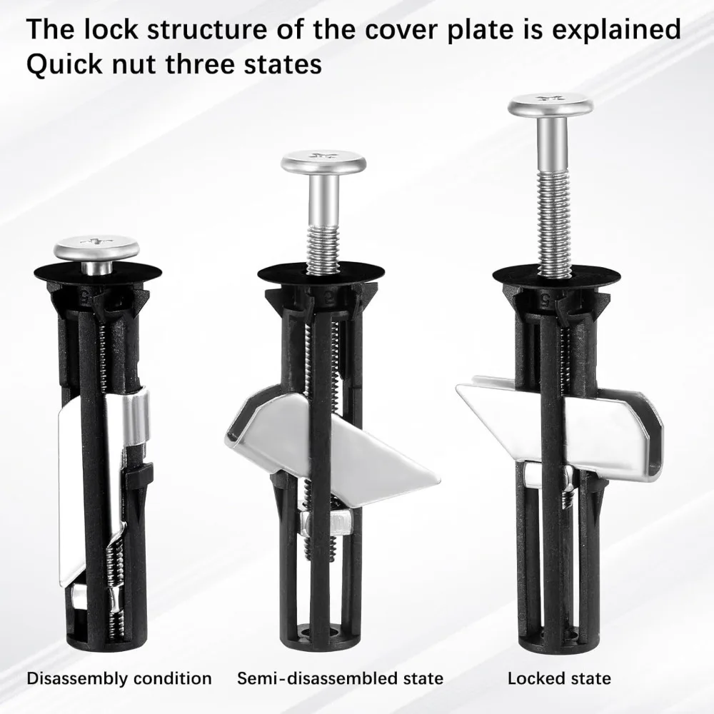 

Сверхмощный комплект крепежных болтов для сиденья унитаза, болт для унитаза из нержавеющей стали, шарнирный винт, комплект болтов для крышки унитаза