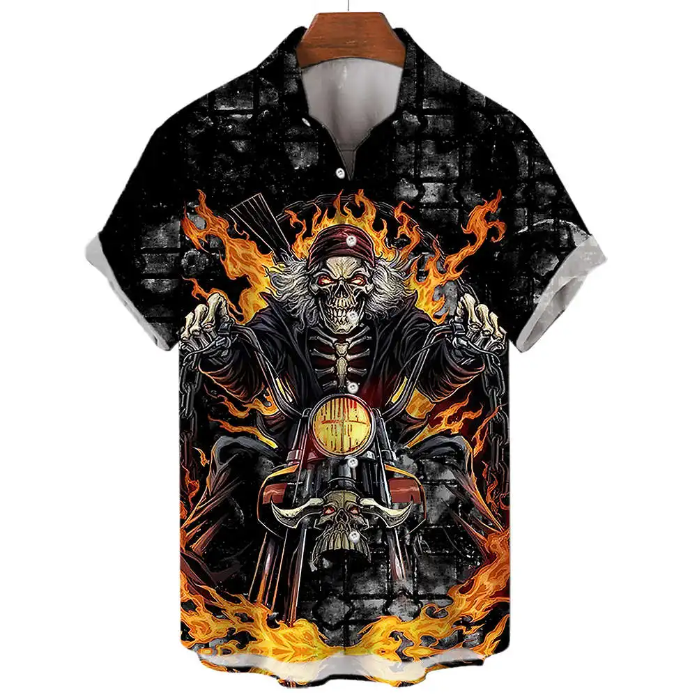 

Casual 3D Printed ort Sve irt Men's Loose Fit Cotton T-irt Youthful Sle Spring Summer Season No Ironing Required