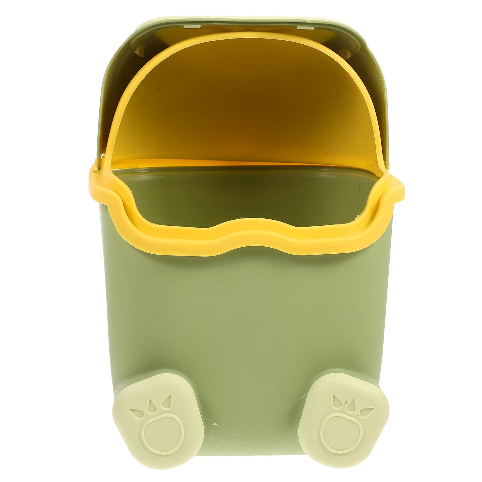 

Space Saving Mini Trash Can with Lid Cute Design for Office Table Home Living Room Odor Prevention Spill Proof Easy