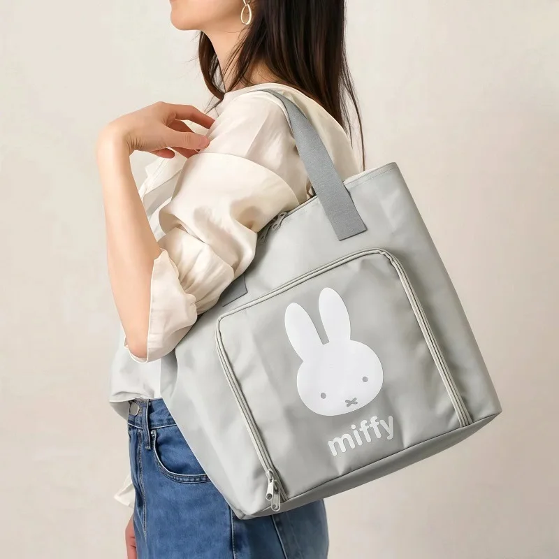 

Miffy Cartoon Large Capacity Handheld Insulated Lunch Bag Thickened Thermal Cooler Tote Portable Meal Storage Bag for Students