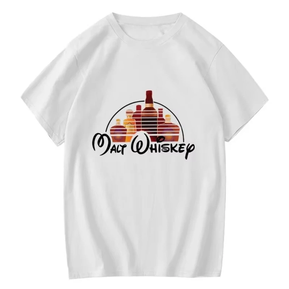 2026 Vintage Wine Bottle Art Graphic T-Shirt Kids Adults Retro Liquor Bar Themed Crew Neck Short Sleeve Casual Tee
