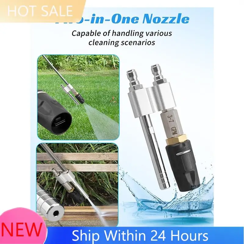 

A78K New Pressure Washer Chemical Tip M5 Twist Nozzles 2-In-1 Long Range Chemical Nozzle Forpressure Washers Long Range Soap Noz
