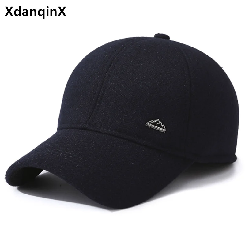 

New Winter Men's Cap Plush Thickened Coldproof Earmuffs Hat Warm Baseball Caps For Men gorras шапка balaclava şapka kadın 모자