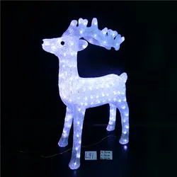 LED acrylic luminous drip glue Christmas penguin mushroom station deer and tree shaped decorative ornaments