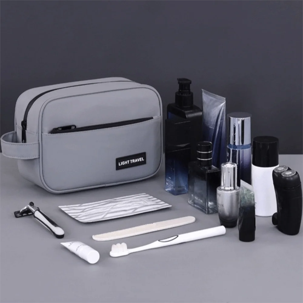 

Multifunctional Nylon Men Cosmetic Bag Handheld Waterproof Toiletry Bag Lightweight Large Capacity Makeup Bag Women Men