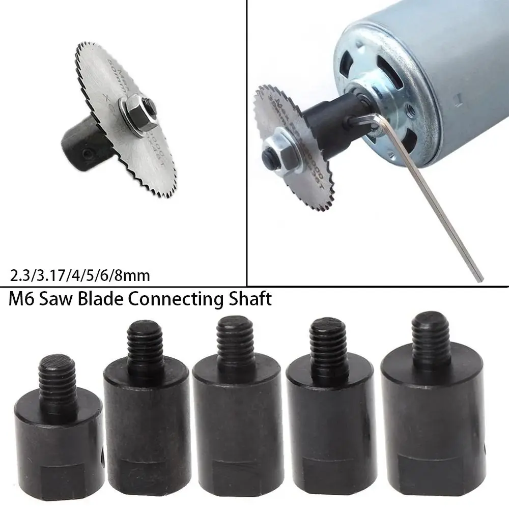 2.3/3.17/4/5/6/8mm Connecting Shaft Saw Blade Parts Chuck Adapter Coupler Sleeve Axle Motor Shaft Saw Blade Coupling