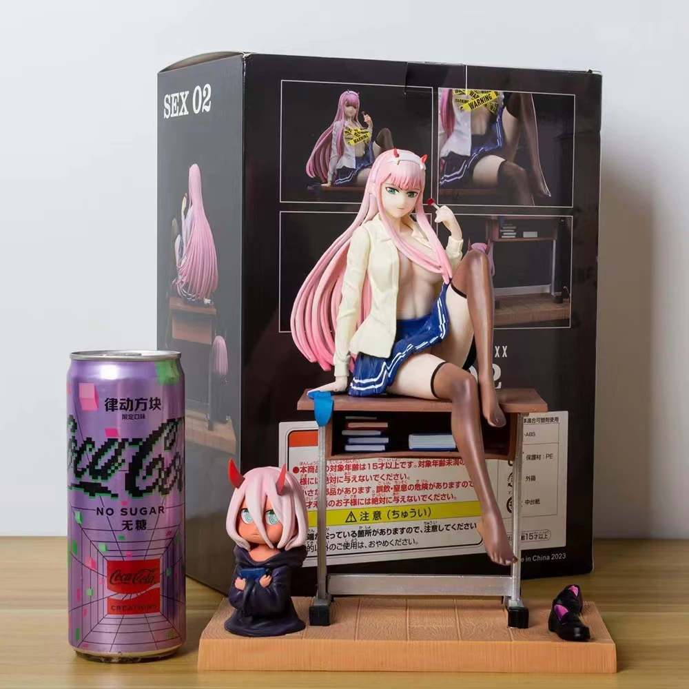 

25cm DARLING In The FRANXX Zero Two Anime Girl Figure Sexy 02 Zero Two Action Figure Adult Collectible Model Doll Toys Gifts