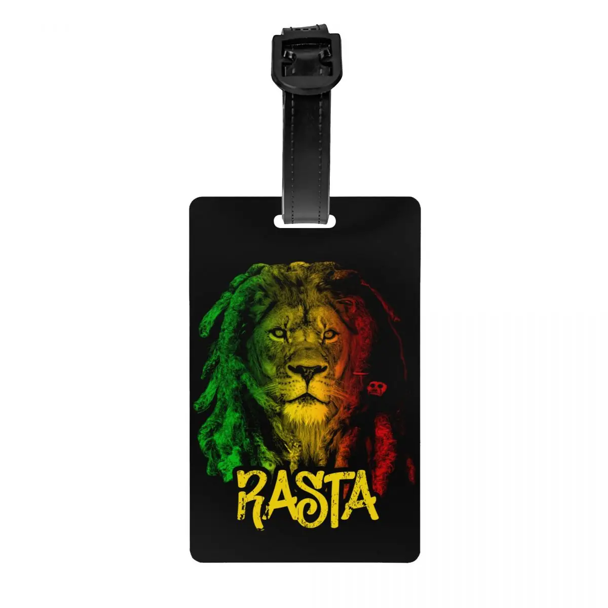 Custom Jamaica Flag Rasta Luggage Tag Jamaican Pride Suitcase Baggage Privacy Cover ID Label