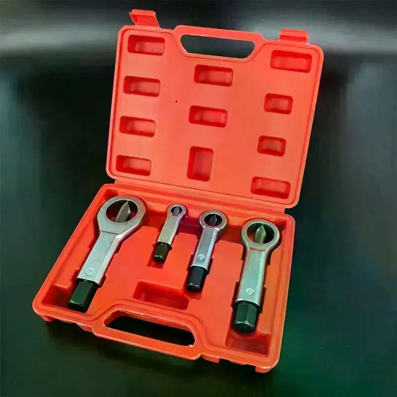 Nut Screw Splitter Set Remover Tools,Rusted Nut Breaker,Carbon Steel Nut Remover Extractor,Manual Pressure Nut Cracker Splitter
