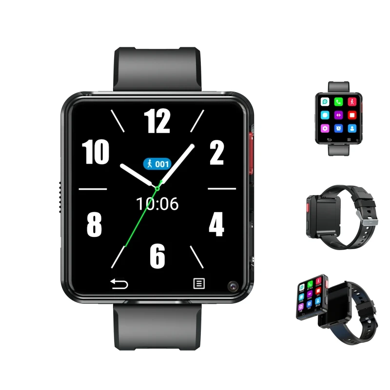 

S998 Смарт-часы WIFI 32 ГБ ПЗУ 2,64 дюйма Большой экран 500 Вт Двойная камера MTK6739 GPS 1200 мАч Аккумулятор 4G SIM-карта Android Smartwatch