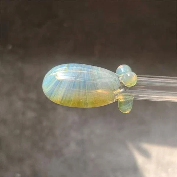 Exp05 New Yellow-green Color-changing Hard Material Borosilicate Glass Rod Lamp Fired Glass Color Rod