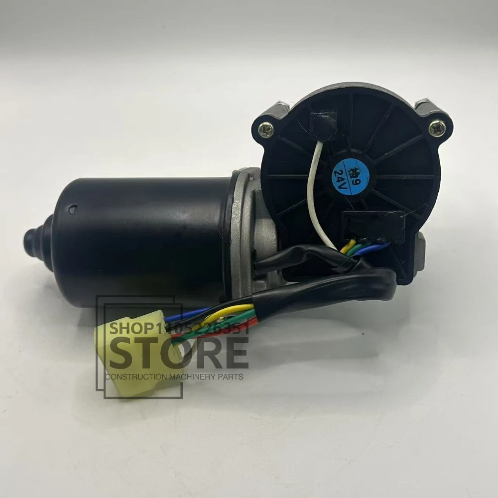 24/12V Wiper Motor for Modern R220-7 21N6-00240 21N6-01280 21N6-01281 Excavator R210LC-7 R250LC-7 R290LC-7 R140W7 R110-7 Parts
