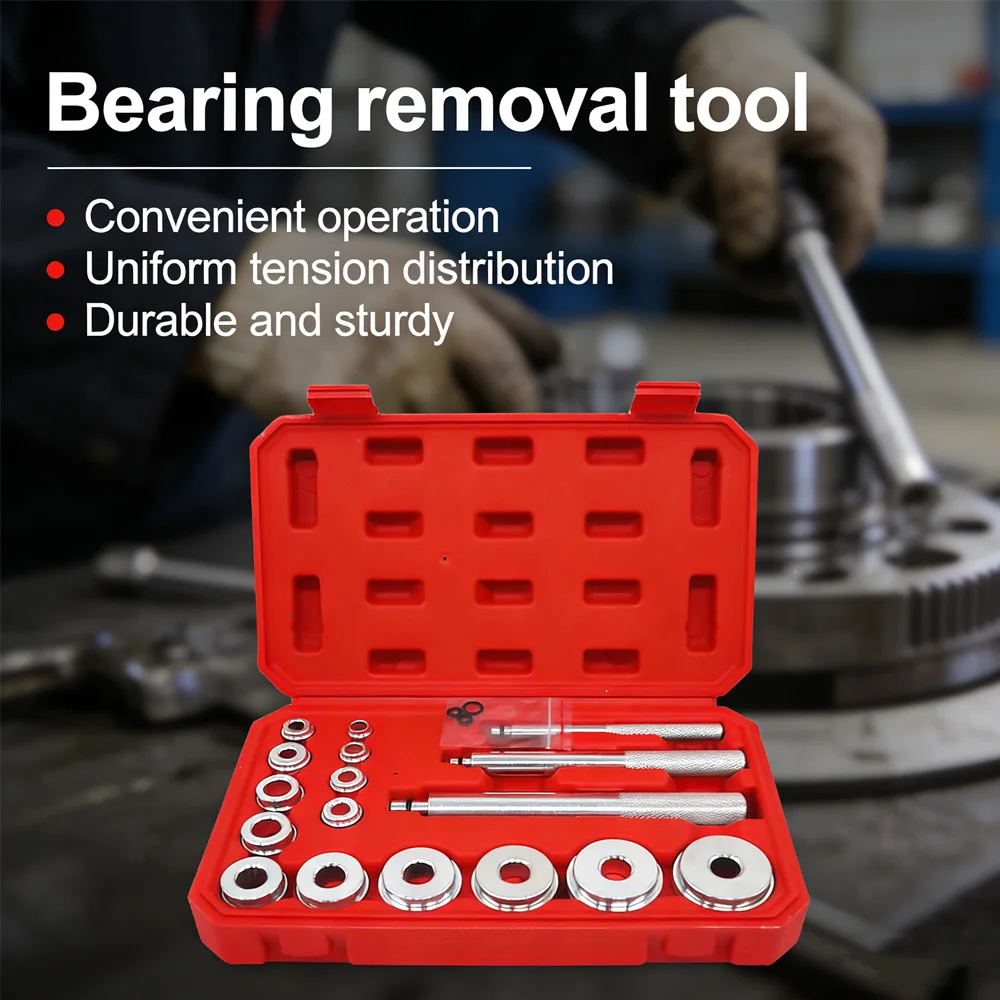 

Набор для ремонта подшипников алюминиевых колес, 17 предметов: инструменты для демонтажа, установки и снятия подшипников, автомобильные инструменты