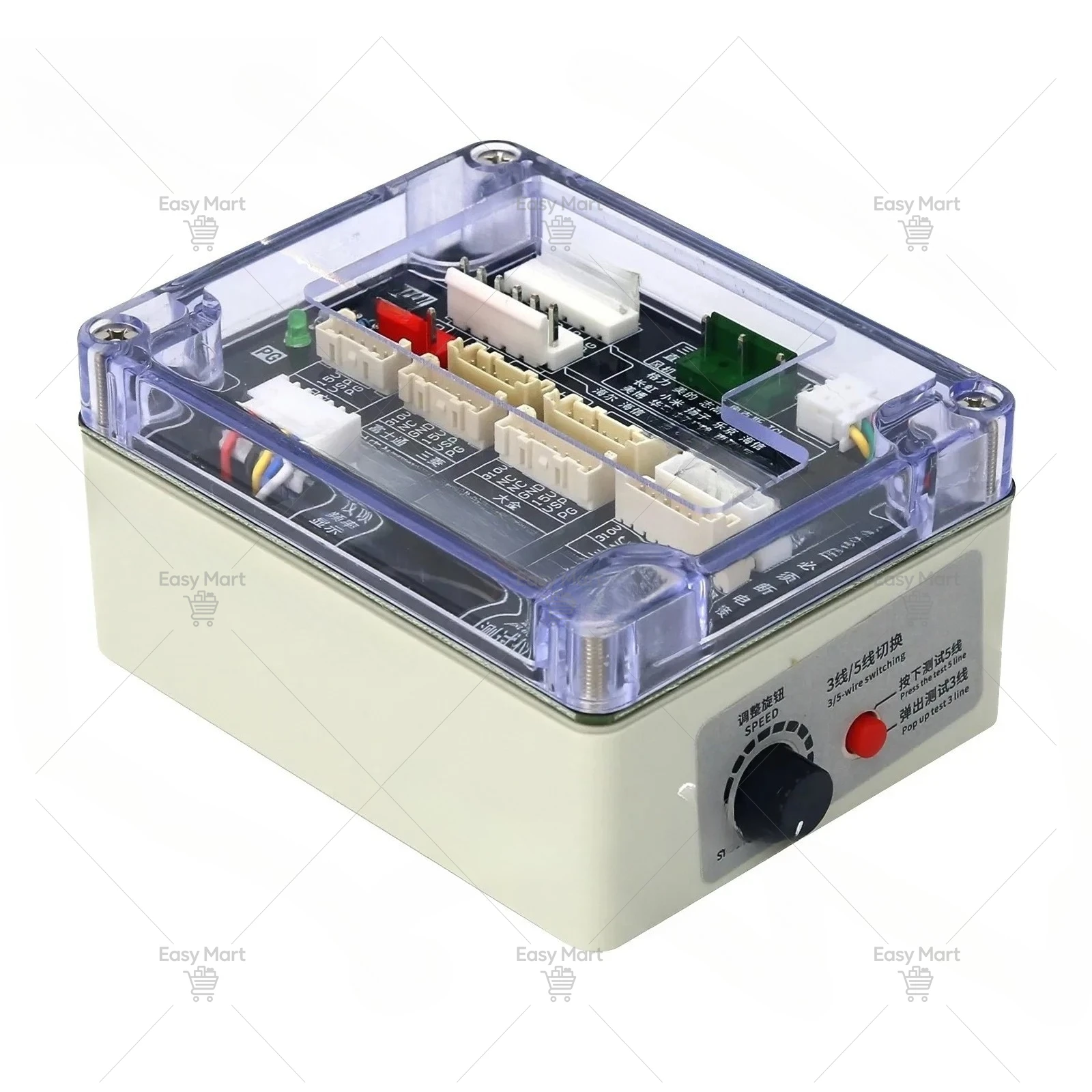 Universal DC fan tester, 3-wire/5-wire brushless DC motor driver and detector, with LED display