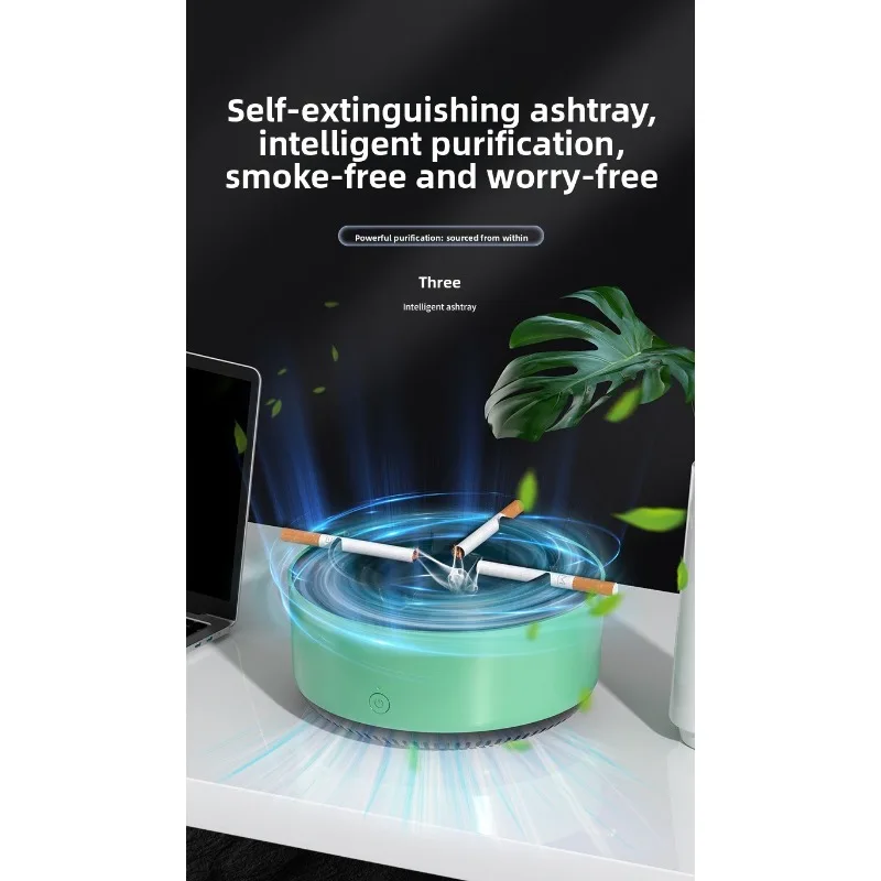 Anti-smoke Ashtray Air Purifier Low Noise Filtering Second-Hand Smoke Airs Freshener Cigarettes Remove Airs Odor Ashtrays view 4