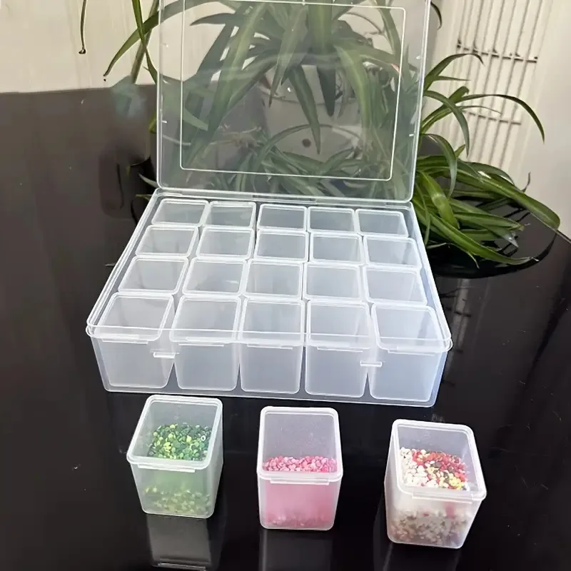 20 Grid Storage Box, For Handy Organizer for Beads, Jewelry, Crafts, And Holiday Organizer | Sections |, Bead Storage Organizer