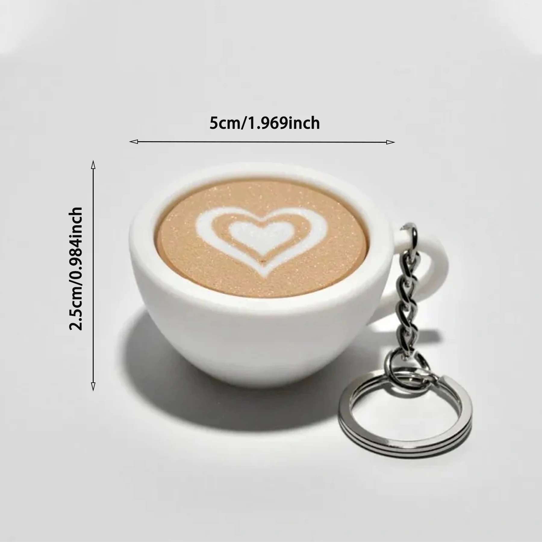 Latte Coffee Clicker Compression Keychain Hanging Ornament