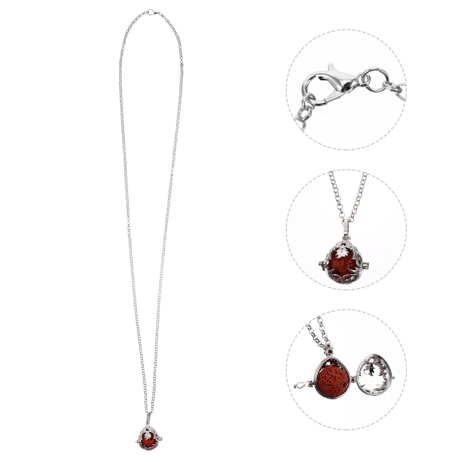 

Aromatherapy Necklace Hollow Essential Oil Pendant Perfume Diffuser Locket For Women Fashion Jewelry Gift Party Wedding Daily