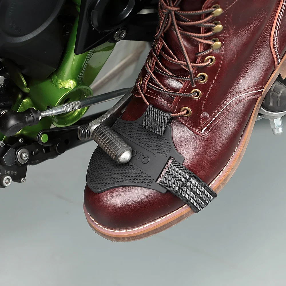 KEMITOUR Motorcycle Shoe Cover Guards Motorcycle Gear Shift Pad Adjustable Durable Boot Protector Anti-skid Gear Shifter image 3