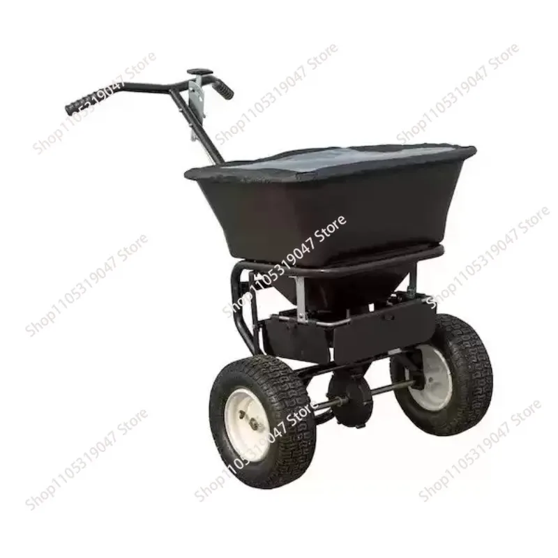 Seeding cart, fertilizer applicator, seeder, de-icing agent, lawn fertilization cart, garden maintenance, de-icing salt, seeding