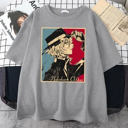 Nakahara Chuya Printed Mens T Shirts Fashion High Quality T-Shirt Simplicity Comfortable Tshirt Cool Oversize Man Short Sleeves