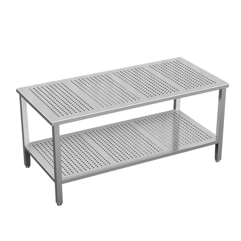 Mesh table with holes, sorting and packing table, clean room, experimental clean room, stainless steel punching plate