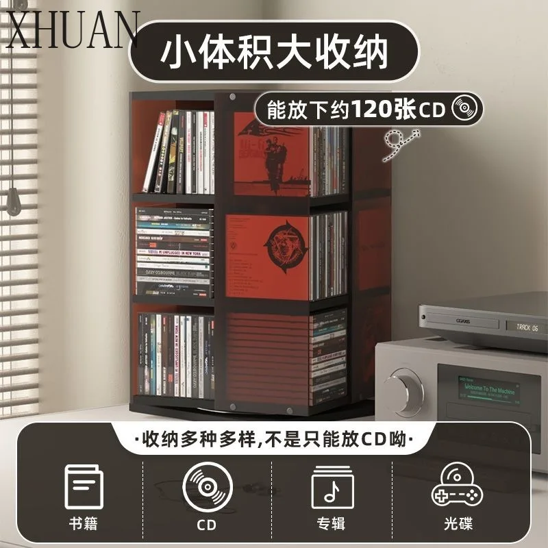 Record Cabinet Acrylic Vinyl Shelf Floor CD Disc Storage Cabinet