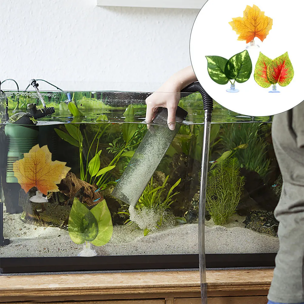 

3Pcs Betta Leaf Hammock Plastic Rest Bed Fish Tank Accessories Aquarium Decor Betta Fish Tank Accessories