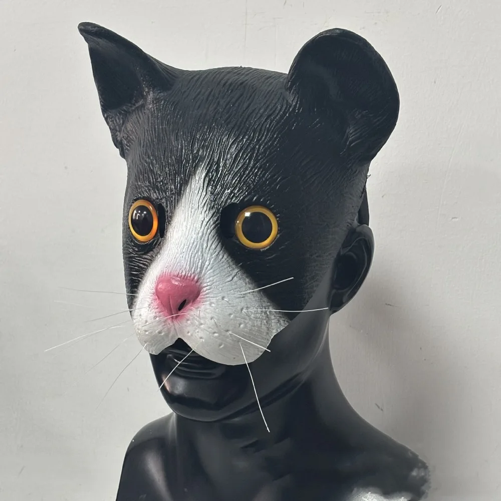 Cute Cat Mask Novelty Funny Latex Animal Half Face Mask for Masques Costume Cosplay Party Fancy Props Carnival Mask New