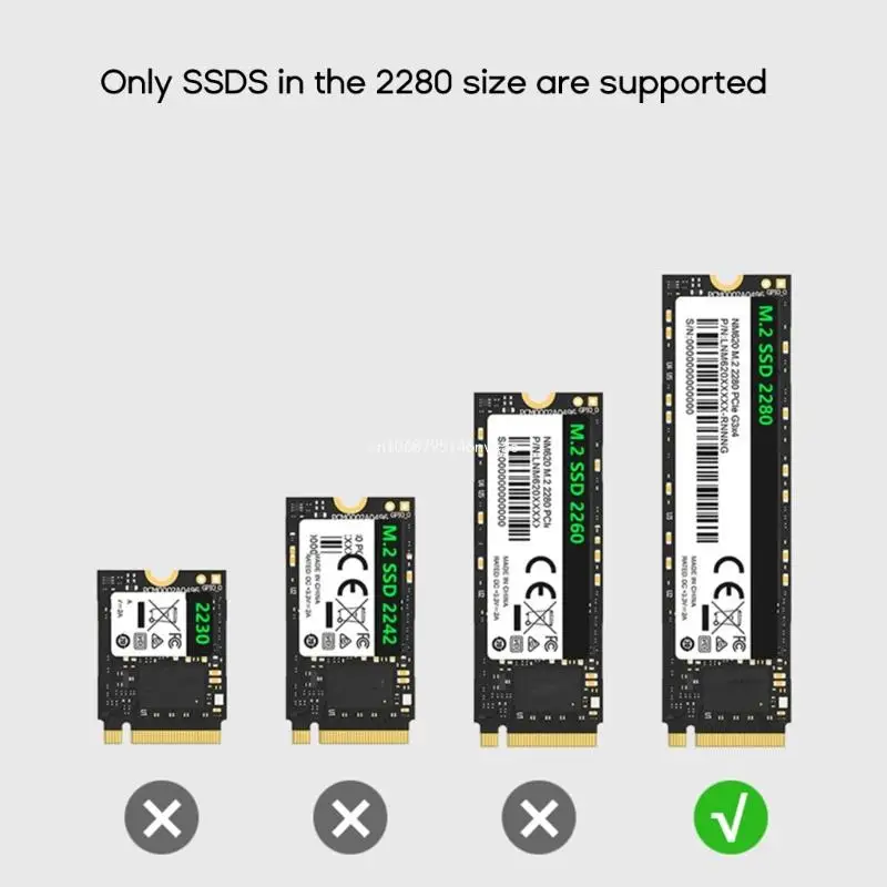 Visual-Smart M.2 NVMe-SATA SSD Enclosure, USB 3.2 Gen2 10Gbps External M2-Adapter Case Support M-Keys B+M Keys UASP Trim