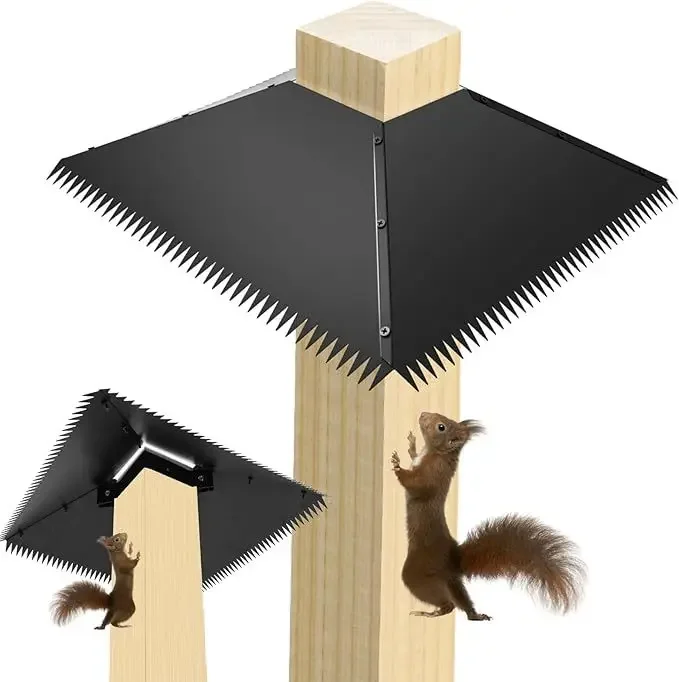 Amazon's hot-selling square double-proof split squirrel cover outdoor squirrelcover is suitable for bird feeding