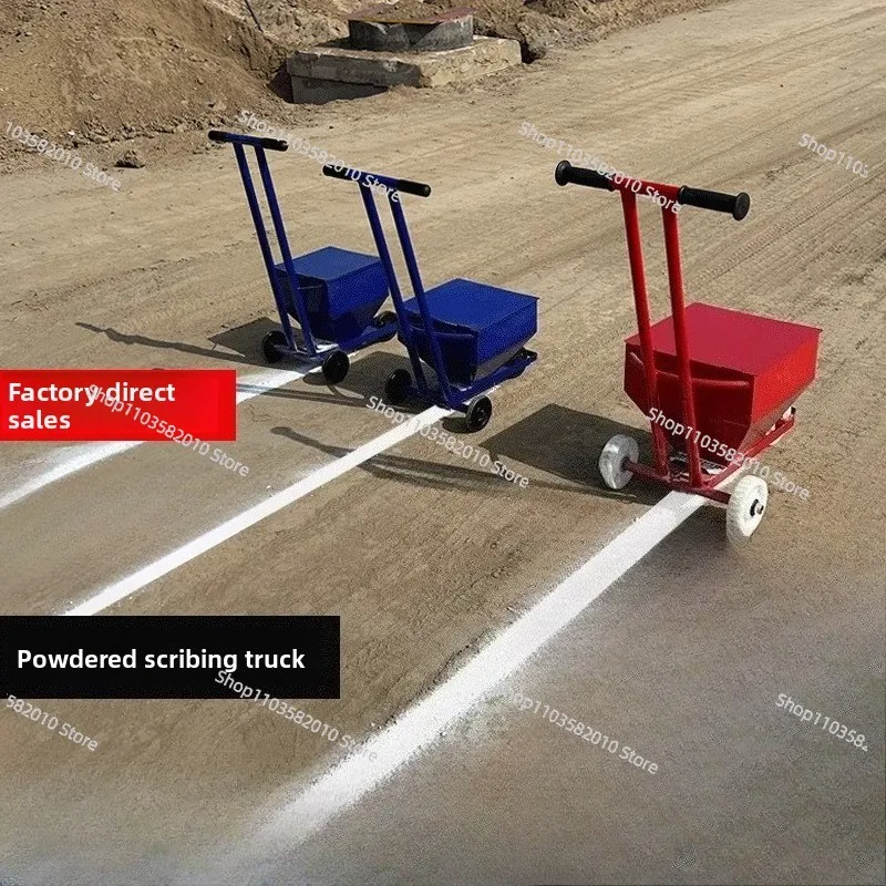 Lime Powder Marking Truck, Construction Site Line Drawing Machine for School Playground & Football Field