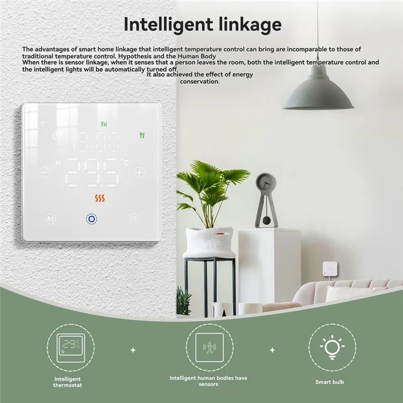 FFYY-Tuya Wifi المنزل الذكي للمياه/التدفئة الأرضية الكهربائية التحكم في درجة الحرارة التبديل مفتاح ذكي لغلاية الغاز الأبيض