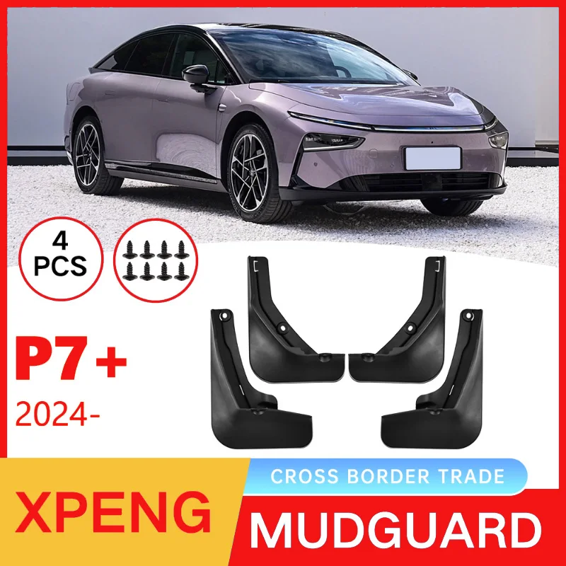 

Suitable for 2024 Xpeng P7+ Car Front and Rear Tire Fender Tire Soft Guard Sand Leather Modification