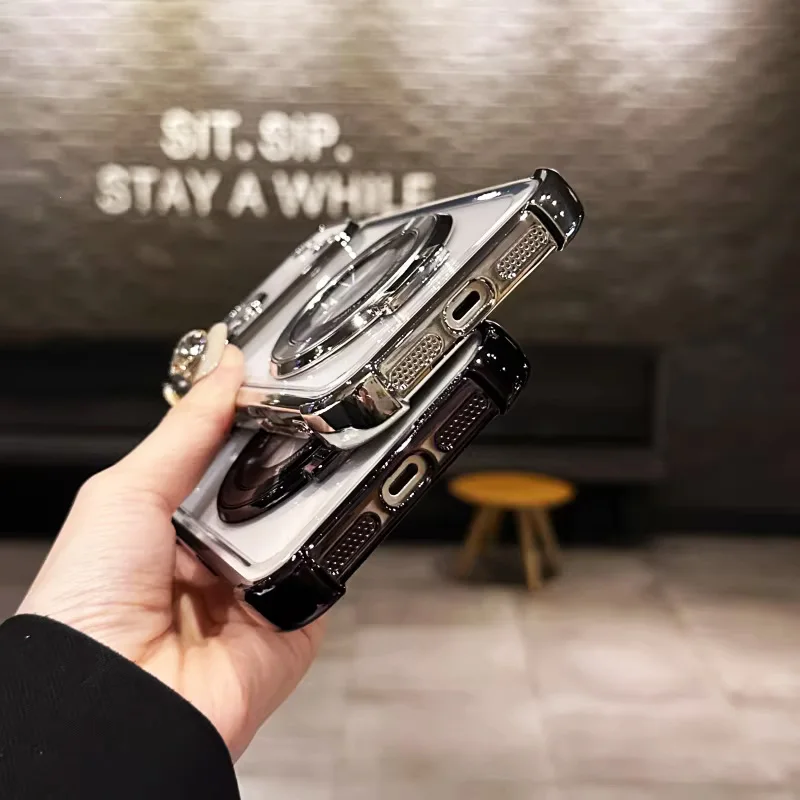 Stoßfeste Glitzer-Magnetische Halterung Galvanisierte Hülle für Motorola Moto G14 G04 G34 G54 G24 G84 G06 G56 G86 G05 Standhülle – Detail 13