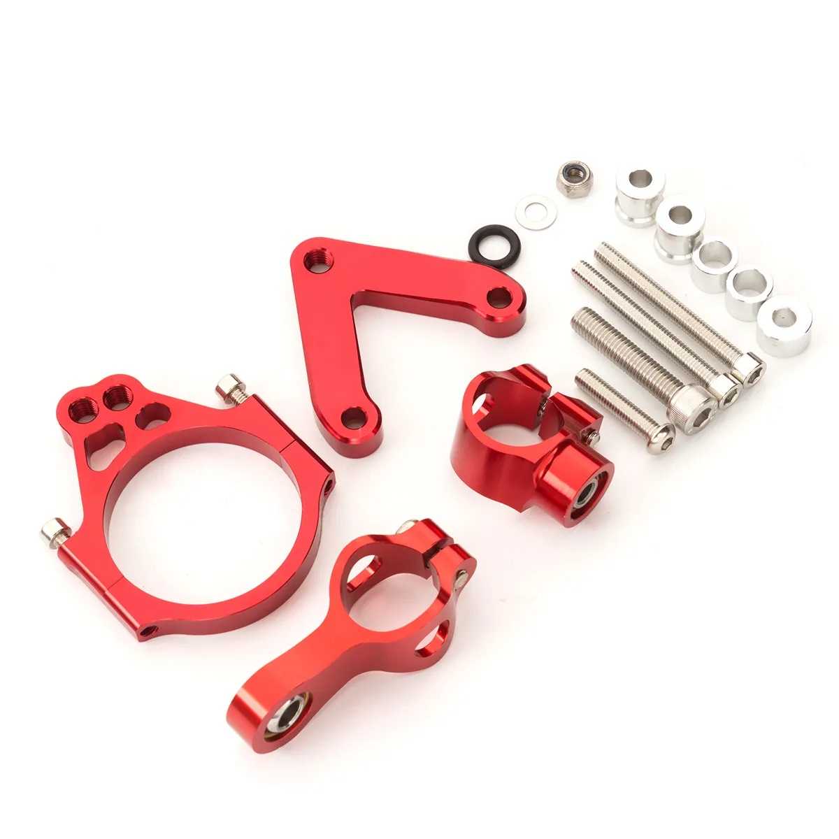 For DUCATI 848 2008-2012 CNC Motorcycle Stabilizer Damper Steering Mount Mounting Bracket Holder Support Kit Set