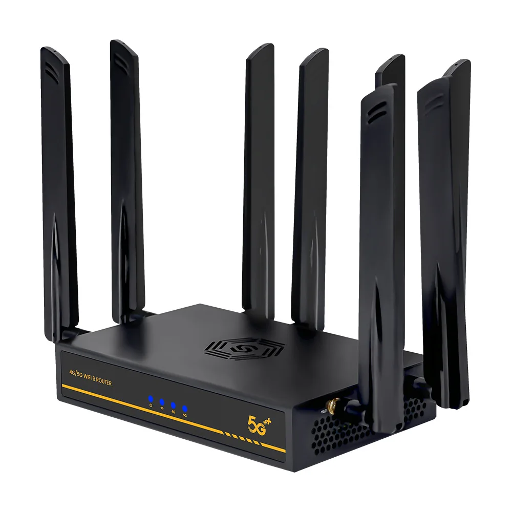 

5G Wi-Fi роутер OpenWRT Qualcomm X62 X75 AX3000, двухдиапазонный Wi-Fi 6, с двумя слотами для SIM-карт