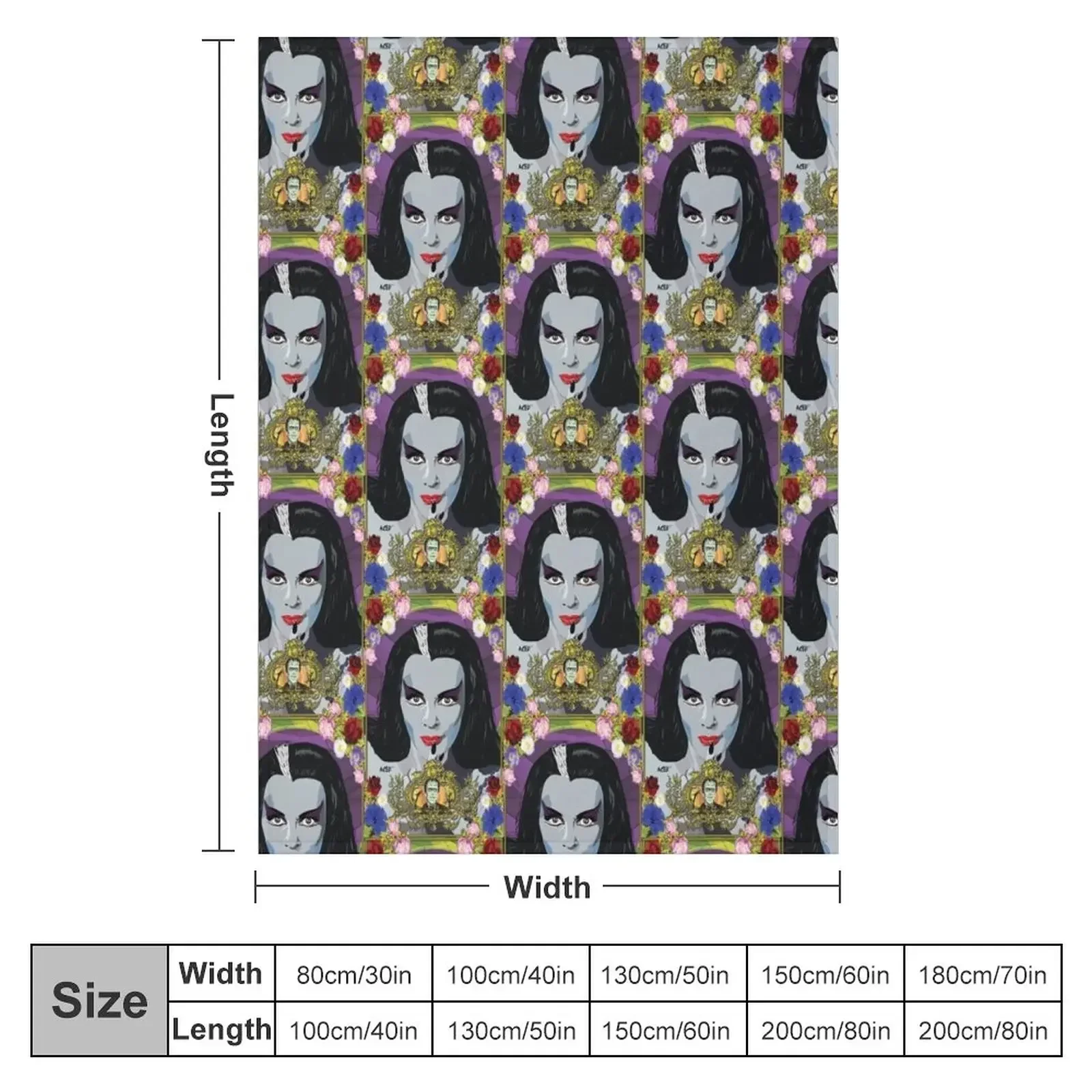 Lily Munster Throw Blanket Summer Decorative Beds Blankets