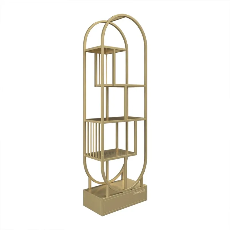 

Iron storage rack, floor-to-ceiling bookshelf, living room and office partition CD display rack