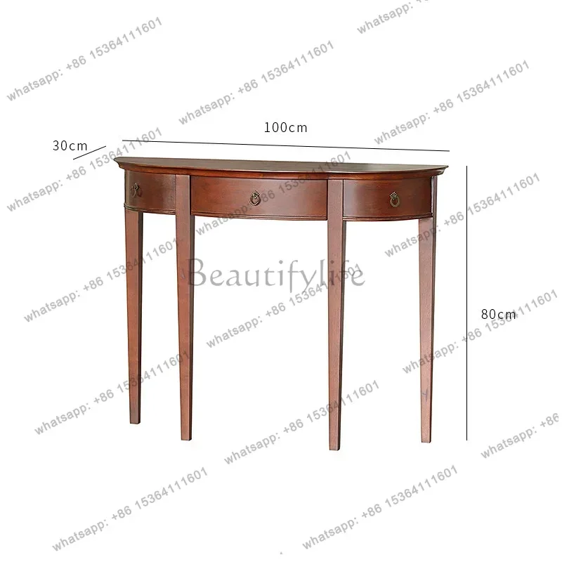 Rustic Modern Console Table Mid Century Retro Classic Beauty Console Tables Chic Vintage Console Meuble Furniture For Apartments