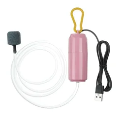 Air Pump Aquarium Aerator Air Compressor Mini USB Aquarium Mute Oxygenator Plastic+Copper Pump 4 Colours Durable