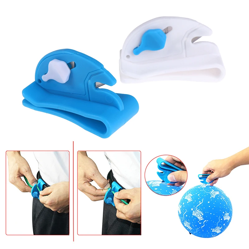 Balloon Waist KnifeBalloon Ribbon Cutter, Easy Balloon Tools Fixed on Belt, Balloon Blade to Cut Ribbon, Burst the Balloon, Open