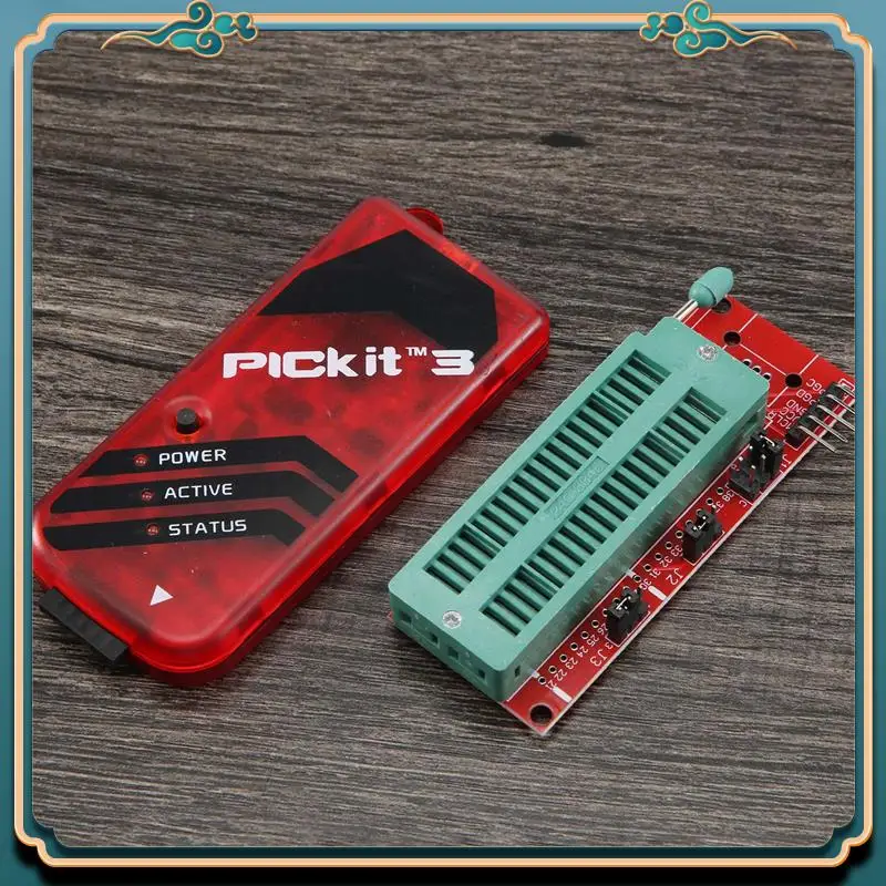 ABJG-PICKIT3 Programmer + PIC ICD2 PIC Kit 2/3 Programming Adapter Universal Programmer Seat FZ0508