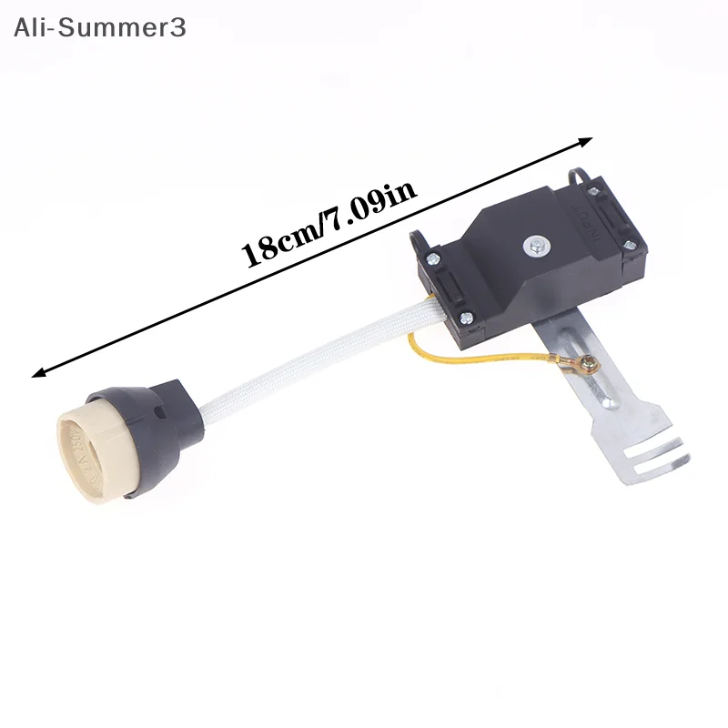 1Pc 220 V GU10 Lamp Holder Socket Ceramic Base Connect And Terminal Block/Bridge With Cable Insulating Sleeve For Led Bulb