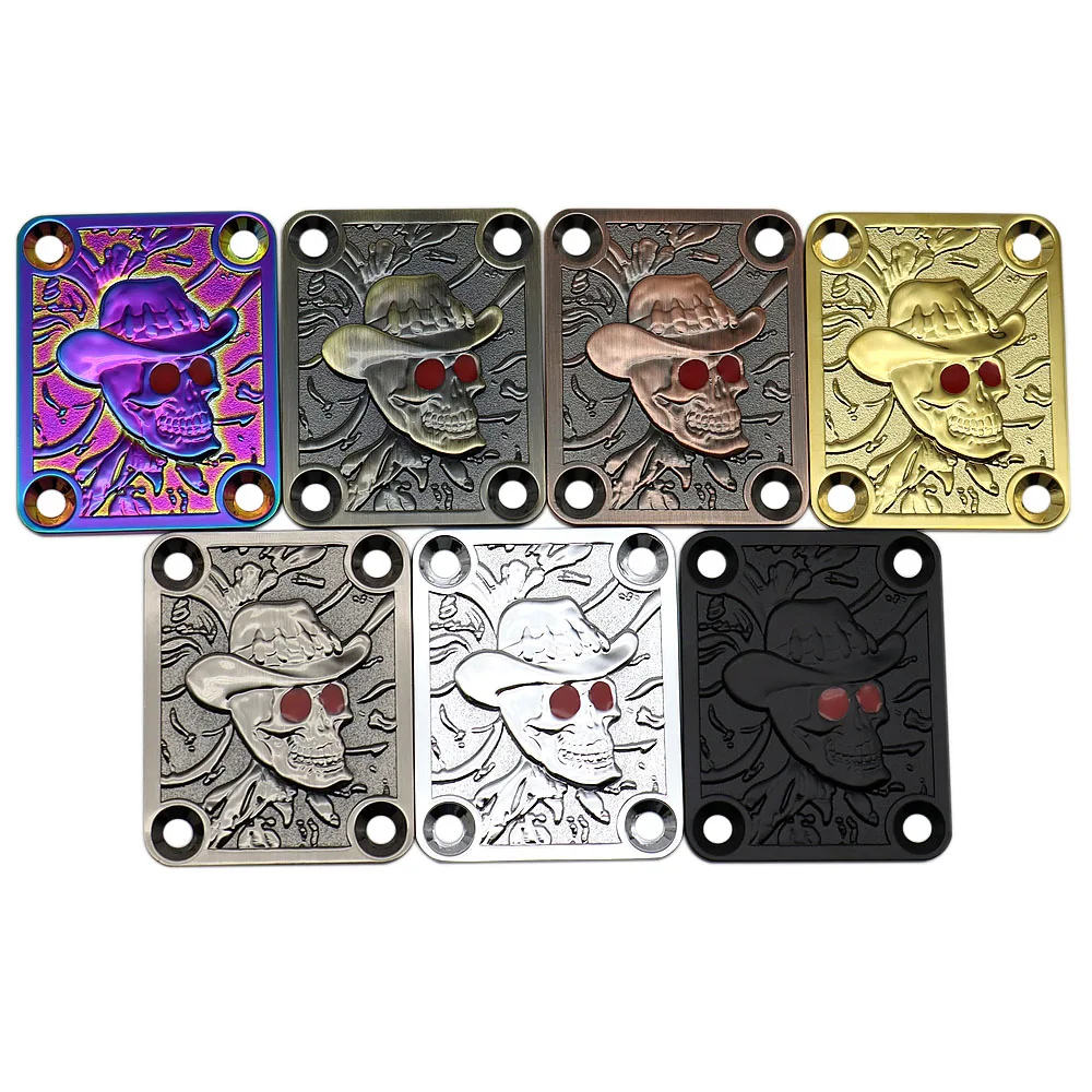 1Set Gitarren-Halsplatte mit Schrauben, quadratisch, für ST TL Gitarre, Jazz Bass, Ersatz-Gitarrenzubehör, 7 Farben – Detail 1