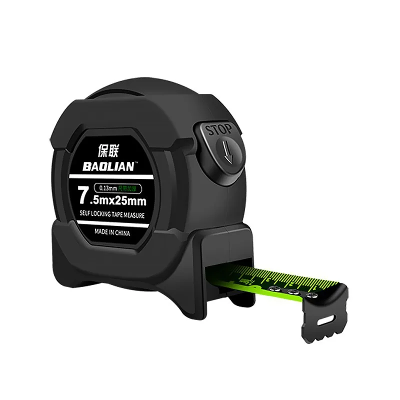 3/5/7.5/10M Self Locking Fluorescent Steel Tape Measure High Precision Metric Measuring Tape Wear-resistant Widened Meter Ruler